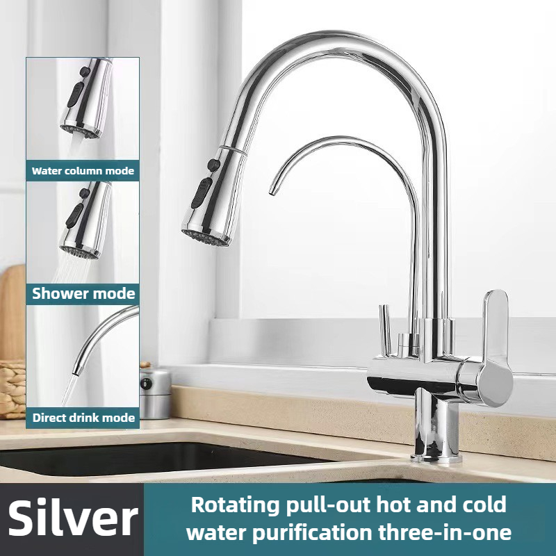 Commercial Kitchen Water Filter - Коммерческий кухонный смеситель с выдвижным распылителем