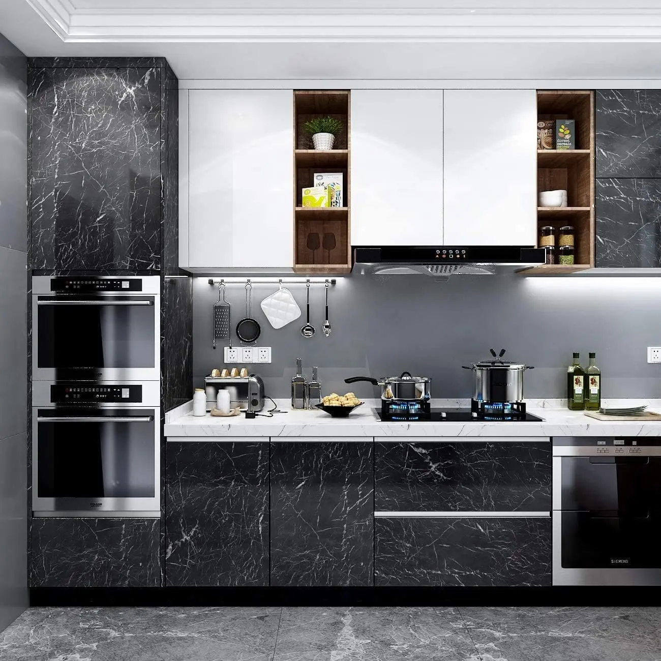 Мраморная контактная бумага, ч – обзор и цена Commercial Kitchen Wall Panels