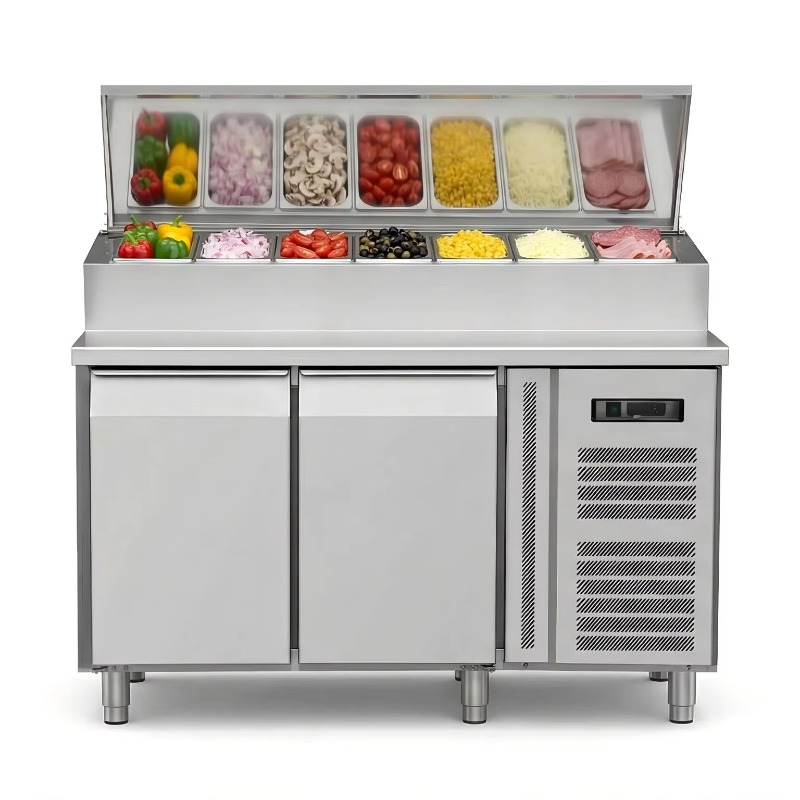 Холодильный стол-прилавок OEM  – обзор и цена Commercial Kitchen Fridge